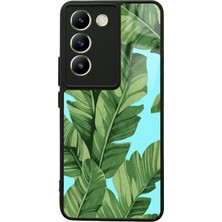 S-Case Vivo V30 Lite Leaf Tasarımlı Glossy Telefon Kılıfı