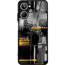 S-Case Oppo Realme 10 Yellow And Black Tasarımlı Glossy Telefon Kılıfı