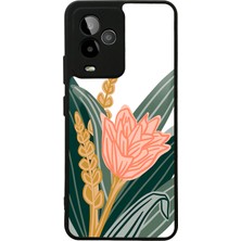 S-Case Gm 24 Pro Beyaz Karanfil Tasarımlı Glossy Telefon Kılıfı