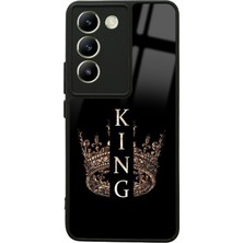 S-Case Vivo V30 Lite King Tasarımlı Glossy Telefon Kılıfı