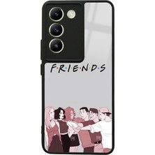 S-Case Vivo V30 Lite Doodle Friends Tasarımlı Glossy Telefon Kılıfı