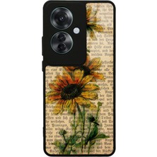 S-Case Oppo Reno 11F 5g Ayçiçeği Tasarımlı Glossy Telefon Kılıfı