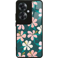 S-Case Oppo Reno 11F 5g Leaf Flovers Tasarımlı Glossy Telefon Kılıfı