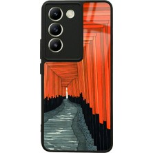 S-Case Vivo V30 Lite Pastel Pencereler Tasarımlı Glossy Telefon Kılıfı