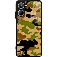 S-Case Oppo Realme 10 Kamuflaj Tasarımlı Glossy Telefon Kılıfı