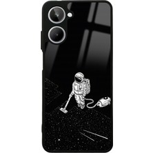 S-Case Oppo Realme 10 Astronot Tatiana Tasarımlı Glossy Telefon Kılıfı