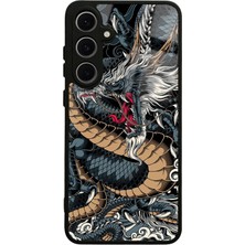 S-Case Samsung S24 Fe Ejderha Tasarımlı Glossy Telefon Kılıfı