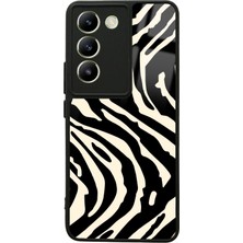 S-Case Vivo V30 Lite Zebra Tasarımlı Glossy Telefon Kılıfı