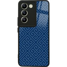 S-Case Vivo V30 Lite Blue Motif Tasarımlı Glossy Telefon Kılıfı