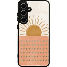 S-Case Samsung S24 Fe Suluboya Güneş Tasarımlı Glossy Telefon Kılıfı