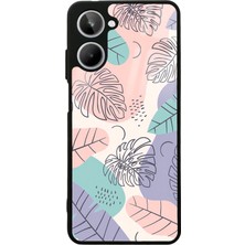 S-Case Oppo Realme 10 Nude Yapraklar Tasarımlı Glossy Telefon Kılıfı