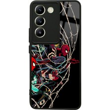 S-Case Vivo V30 Lite Spider Earth Tasarımlı Glossy Telefon Kılıfı
