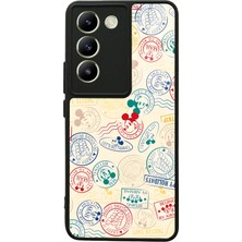 S-Case Vivo V30 Lite Mickey Stamp Tasarımlı Glossy Telefon Kılıfı