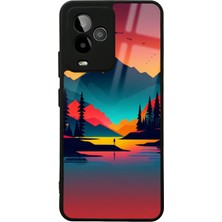 S-Case Gm 24 Pro Günbatımı Tasarımlı Glossy Telefon Kılıfı