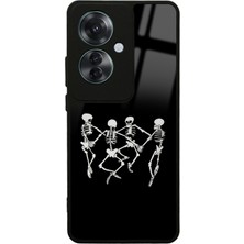 S-Case Oppo Reno 11F 5g Dancer Skeleton Tasarımlı Glossy Telefon Kılıfı