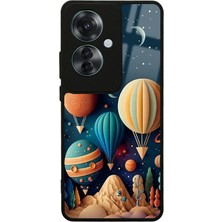 S-Case Oppo Reno 11F 5g Astral Balonlar Tasarımlı Glossy Telefon Kılıfı
