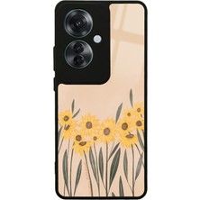 S-Case Oppo Reno 11F 5g Watercolor Sunflower Tasarımlı Glossy Telefon Kılıfı