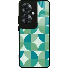 S-Case Oppo Reno 11F 5g Retro Green Duvar Kağıdı Tasarımlı Glossy Telefon Kılıfı