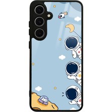 S-Case Samsung S24 Fe Mini Astronot Tasarımlı Glossy Telefon Kılıfı