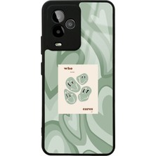 S-Case Gm 24 Pro Who Cares Green Tasarımlı Glossy Telefon Kılıfı