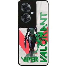 S-Case Oppo Reno 11F 5g Valorant Viper Tasarımlı Glossy Telefon Kılıfı