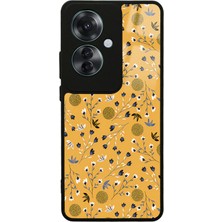 S-Case Oppo Reno 11F 5g Sarı Bindanlı Tasarımlı Glossy Telefon Kılıfı