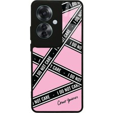 S-Case Oppo Reno 11F 5g I Don't Care Tasarımlı Glossy Telefon Kılıfı