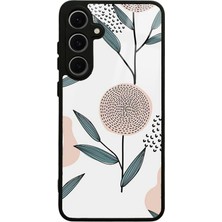 S-Case Samsung S24 Fe Nude Yaprak Tasarımlı Glossy Telefon Kılıfı