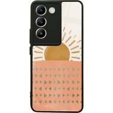 S-Case Vivo V30 Lite Suluboya Güneş Tasarımlı Glossy Telefon Kılıfı