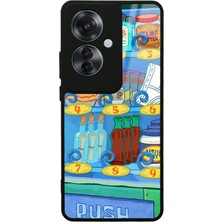 S-Case Oppo Reno 11F 5g Push Tasarımlı Glossy Telefon Kılıfı