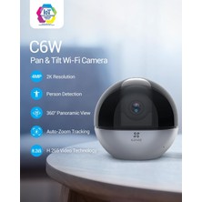 Ezviz Akıllı Wifi Güvenlik Kamerası 4mp, 360° Gece Görüş ve True-Wdr Teknolojili