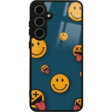 S-Case Samsung S24 Fe Retro Emoji Tasarımlı Glossy Telefon Kılıfı