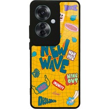 S-Case Oppo Reno 11F 5g New Wave Tasarımlı Glossy Telefon Kılıfı