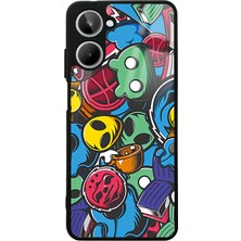 S-Case Oppo Realme 10 Retro Ufo Tasarımlı Glossy Telefon Kılıfı