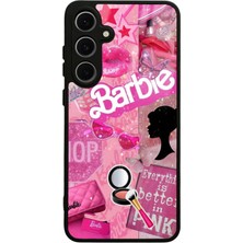 S-Case Samsung S24 Fe Barbie Make-Up Tasarımlı Glossy Telefon Kılıfı