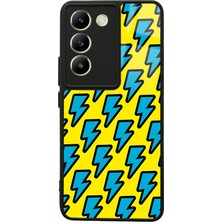 S-Case Vivo V30 Lite Yellow Flash Tasarımlı Glossy Telefon Kılıfı