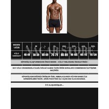 Nacar Store Erkek Pamuklu Likralı 10'lu Paket Siyah Boxer