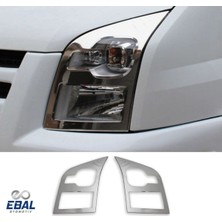 Ebal Oto Ford Transit Uyumlu Krom Far Çerçevesi 2 Parça 2006-2014 Paslanmaz Çelik