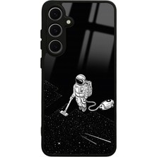 S-Case Samsung S24 Fe Astronot Tatiana Tasarımlı Glossy Telefon Kılıfı