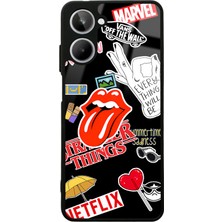 S-Case Oppo Realme 10 Sticker Tasarımlı Glossy Telefon Kılıfı