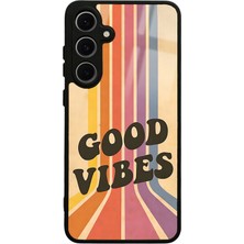 S-Case Samsung S24 Fe Good Vibes Tasarımlı Glossy Telefon Kılıfı