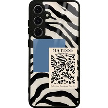 S-Case Samsung S24 Fe Zebra Matısse Tasarımlı Glossy Telefon Kılıfı