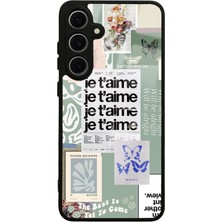 S-Case Samsung S24 Fe Je T'aime Tasarımlı Glossy Telefon Kılıfı