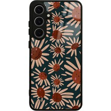 S-Case Samsung S24 Fe Retro Daisy Tasarımlı Glossy Telefon Kılıfı