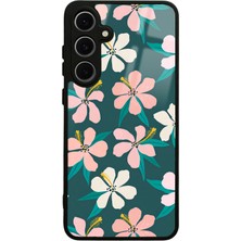 S-Case Samsung S24 Fe Leaf Flovers Tasarımlı Glossy Telefon Kılıfı