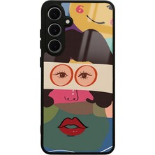 S-Case Samsung S24 Fe Vintage Eyes Tasarımlı Glossy Telefon Kılıfı