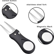 Guitar Manyetik Top Işaretleyicili, Dirgen Onarım Işaretleyicili Beyaz Golf Çim Aleti (Yurt Dışından)