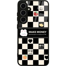 S-Case Samsung S24 Fe Make Money Tasarımlı Glossy Telefon Kılıfı