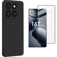 Coolacs Xiaomi Mi 14T Pro ile Uyumlu Telefon Kılıfı ve 5d Tam Kaplayan Cam Ekran Koruyucu