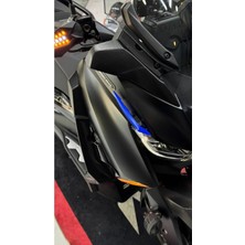 Motobros Universal Motosiklet Spoiler Mavi Tüm Motorlara Uygun Motosiklet Aksesuarı